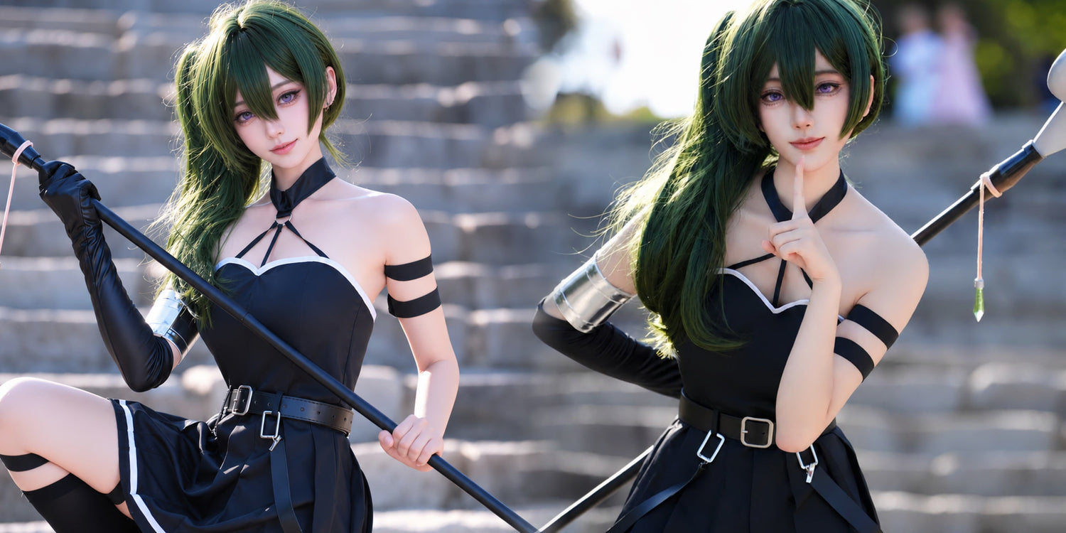 Ubel Cosplay | Frieren Authentic Black Dress Full Set Costume Guide