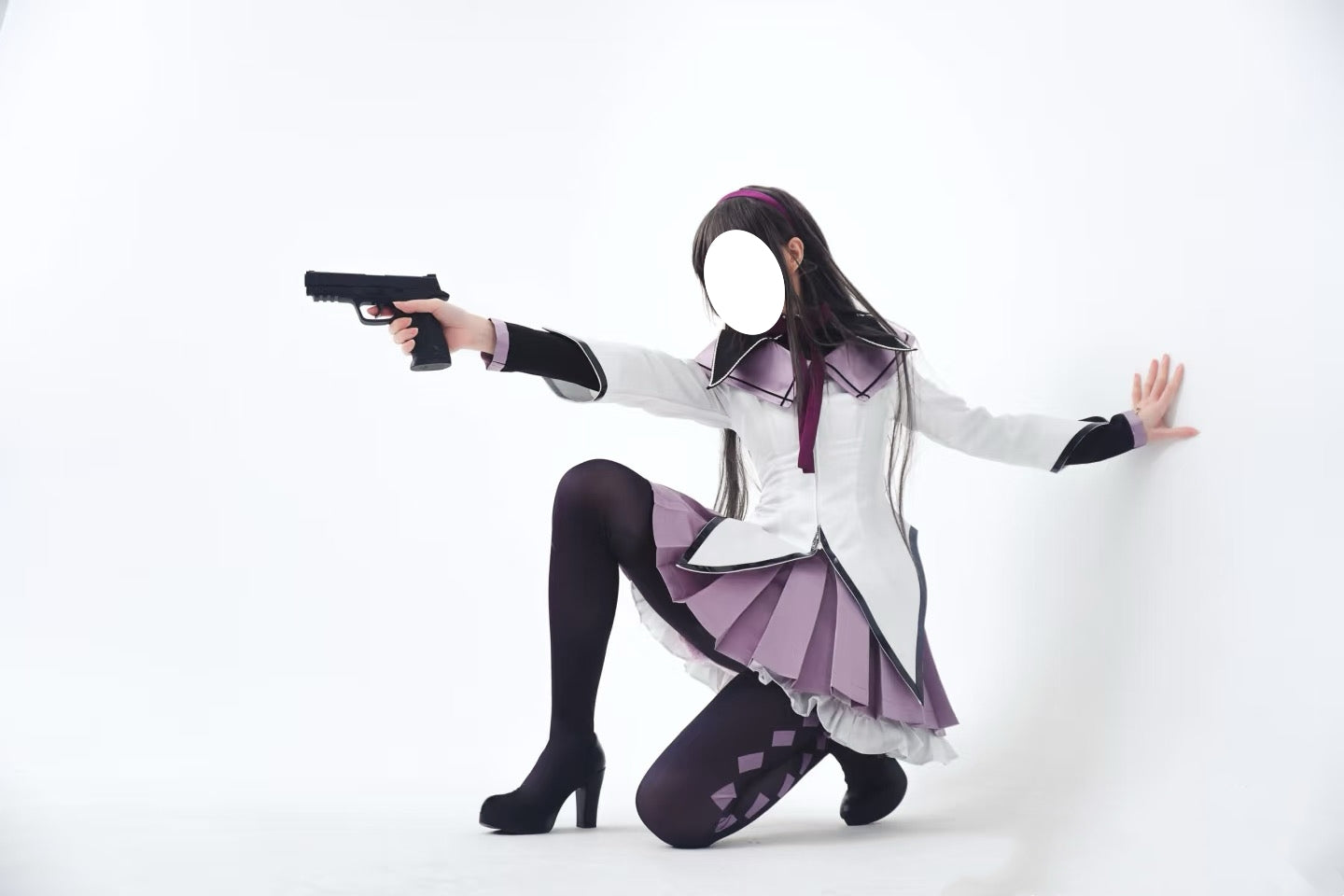 Homura Akemi cosplay school uniform from Puella Magi Madoka Magica