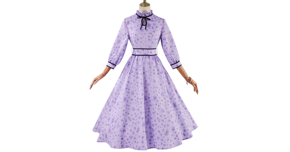 Frieren fern cosplay purple dress