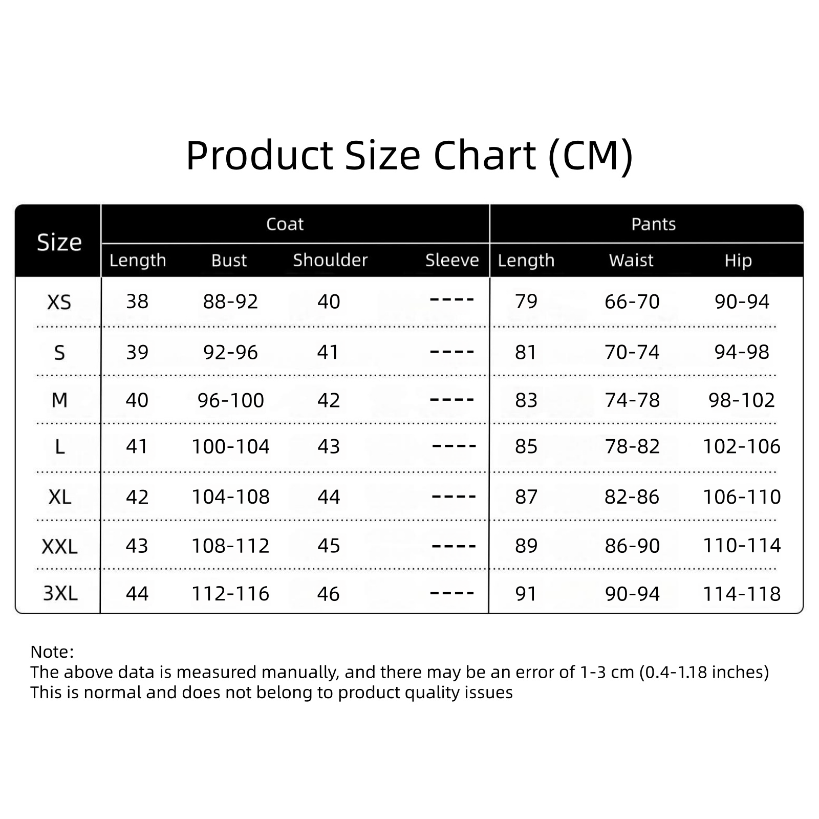 Gachiakuta Rudoo cosplay costume size chart