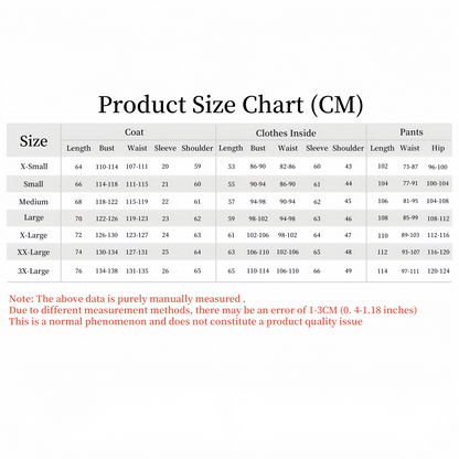 Alien Stage Till cosplay costume size chart