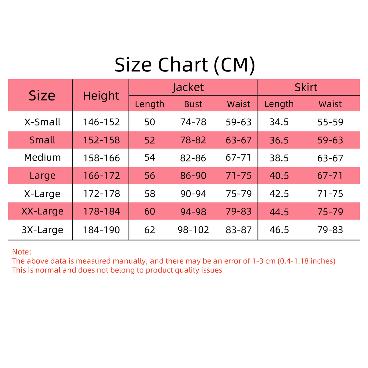 Aqua cosplay blue dress size chart