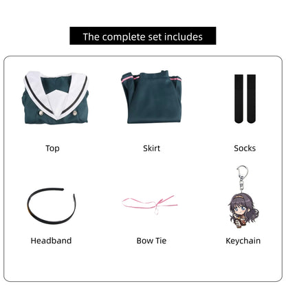anime waguri kaoruko cosplay green sailor suit full set product list
