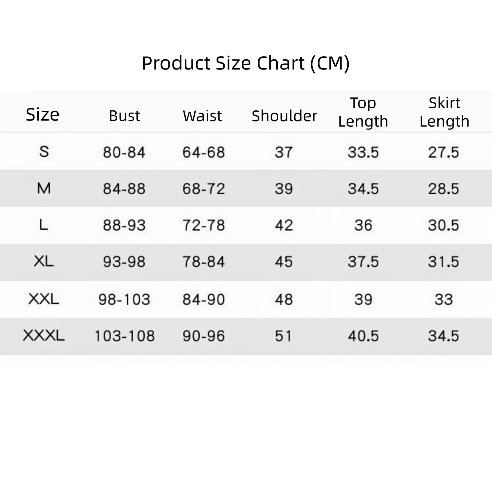 size chart in cm for fate apocrypha astolfo sailor suit top bust waist shoulder skirt length size s to xxxl