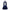 full back mannequin view cross back white tie apron navy ruffle hem long maid dress shiki natsume costume