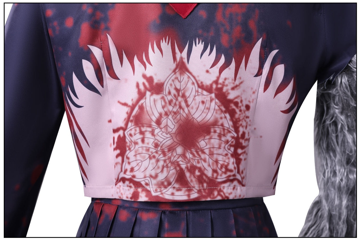 back flower print detail shimizu hinako zombie sailor uniform