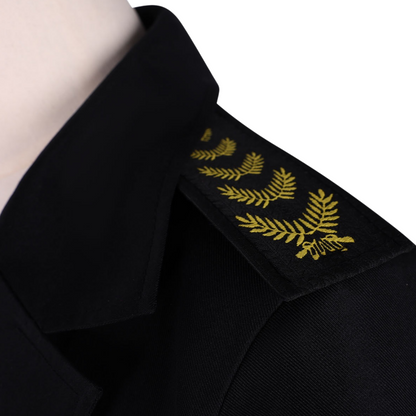 sailor costume women black shoulder epaulets naval uniform detail