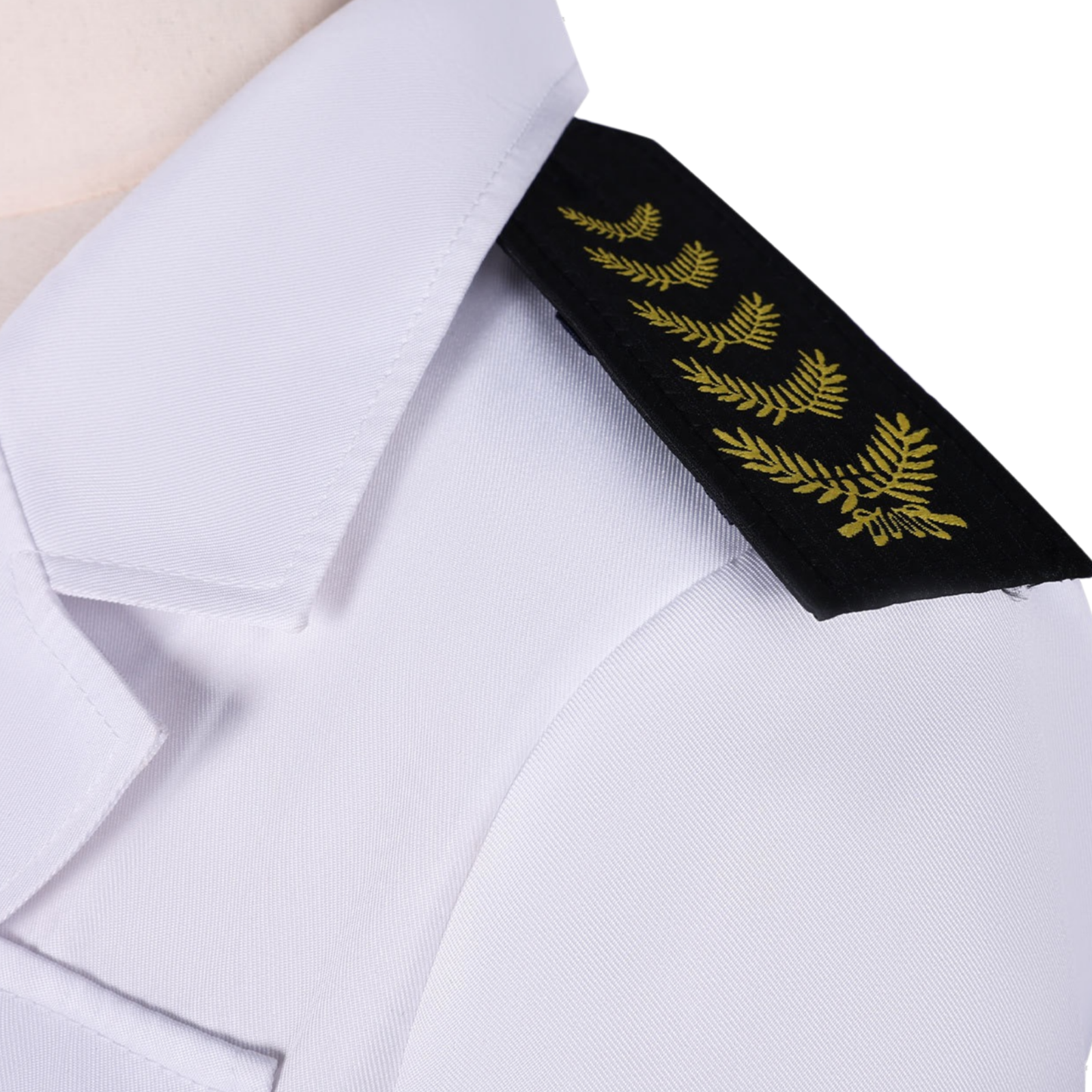 sailor costume women black shoulder epaulets white uniform detail