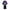 complete demon kokushibou cosplay kimono outfit, purple kimono with black hakama pants full set