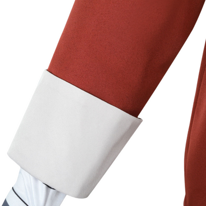 close‑up of white cuffs for stark cosplay jacket frieren at the funeral cosplay frieren stark cosplay