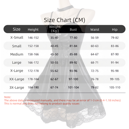 misamisa cosplay uniform size chart cm anime misa costume bust waist hip size guide