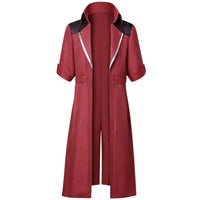 devil may cry dante cosplay red long trench coat full front view