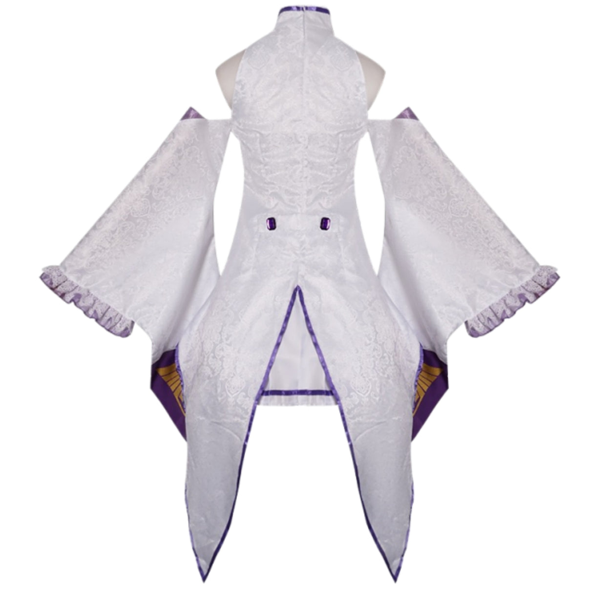 re zero emilia dress back zipper design