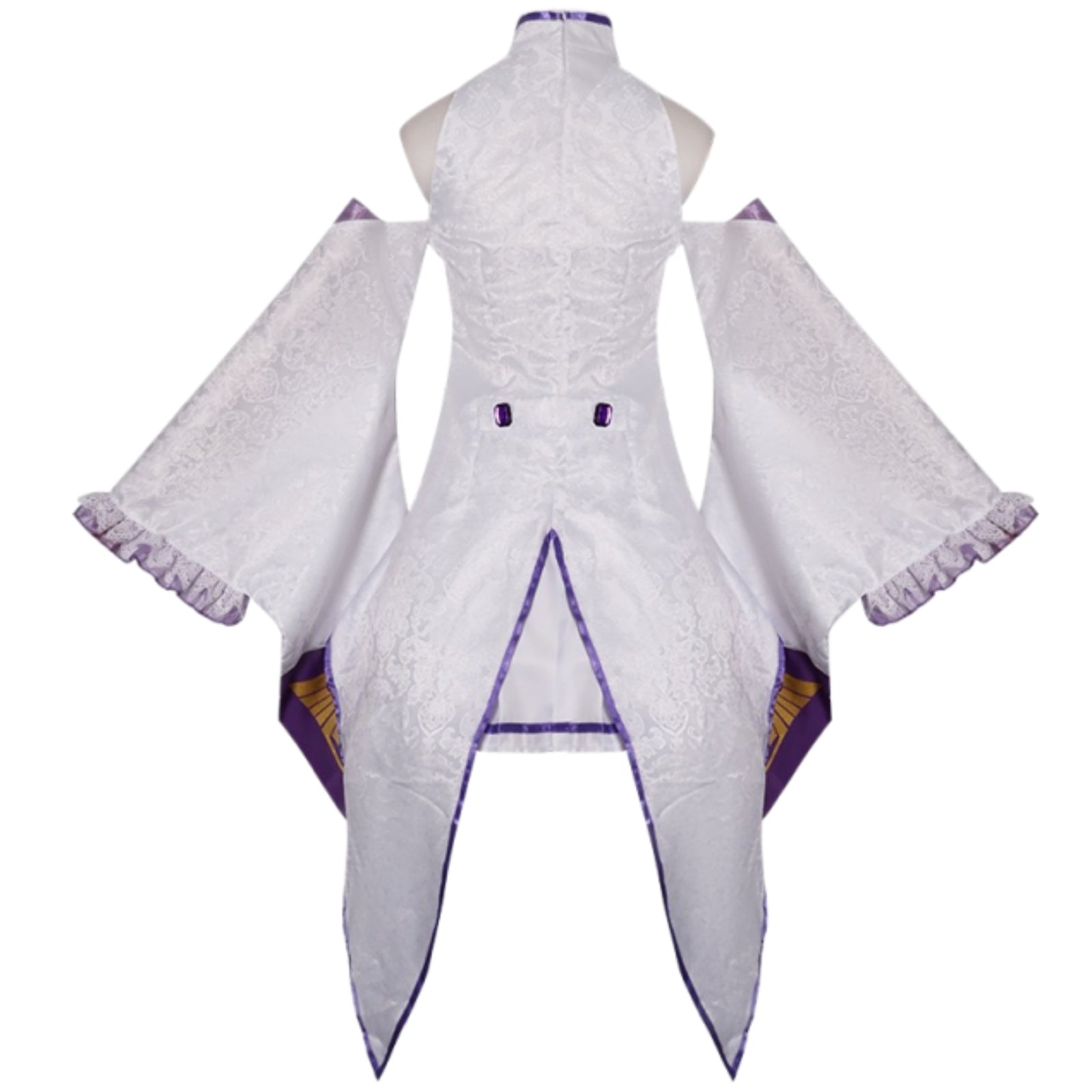 re zero emilia dress back zipper design