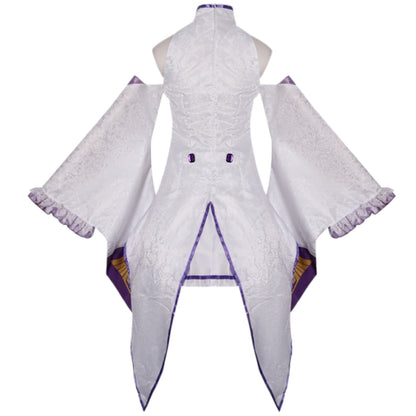 re zero emilia dress back zipper design