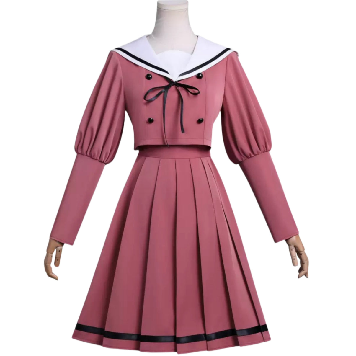 anime waguri kaoruko cosplay jk uniform front view