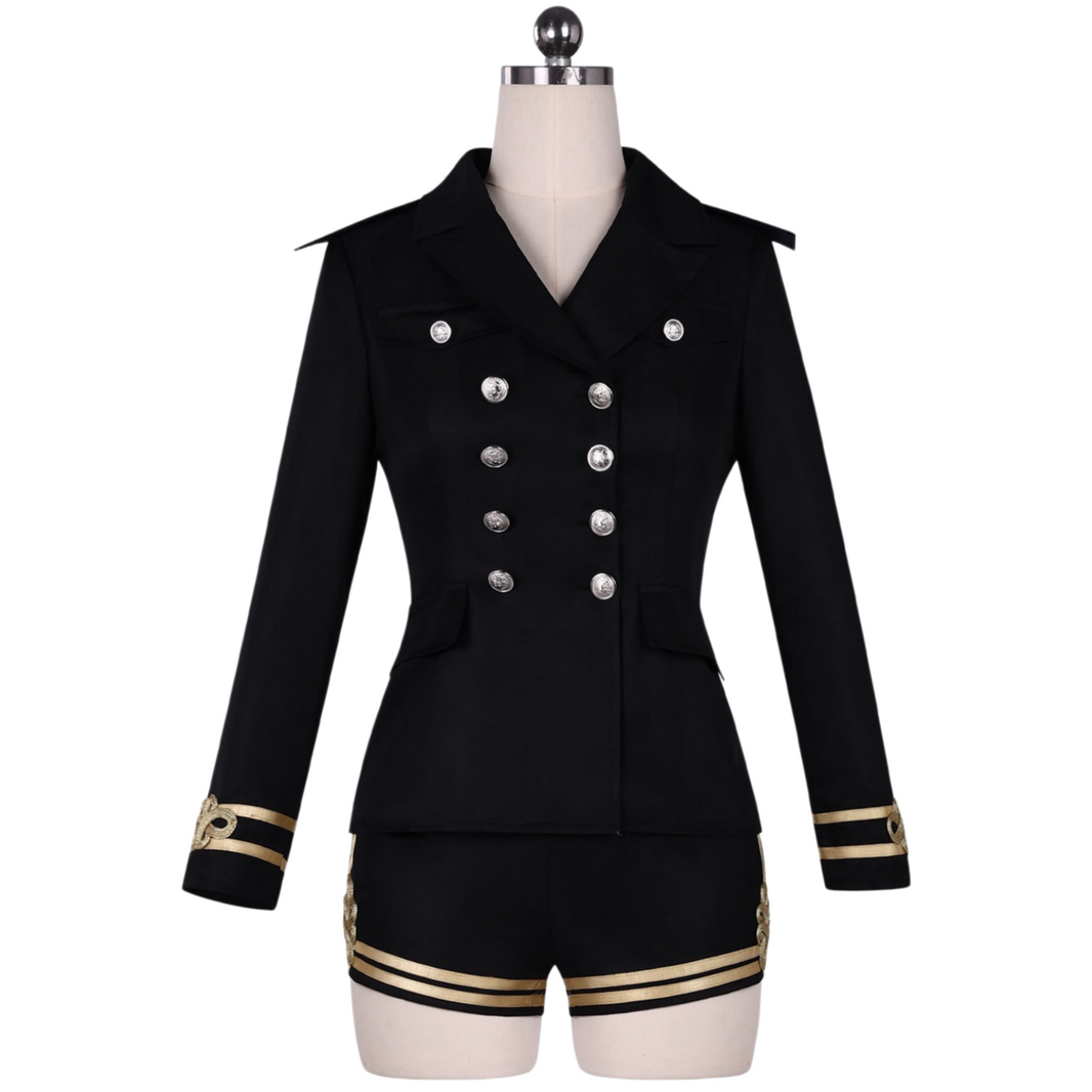 women black sailor costume full set naval cosplay party wear
