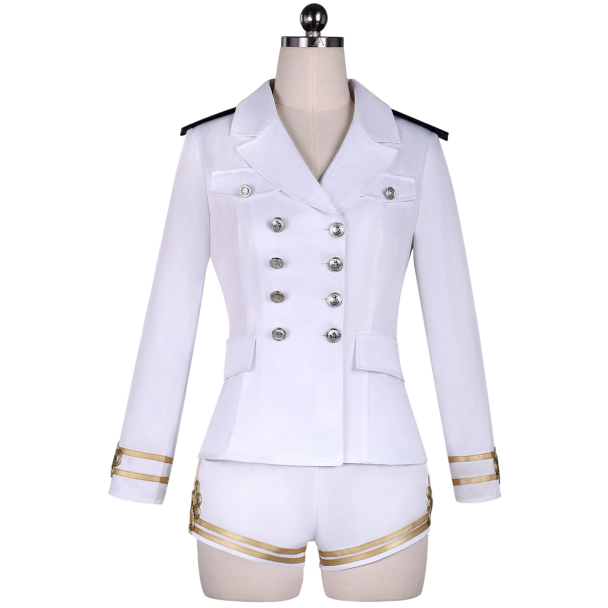 women white sailor costume full set naval cosplay party wear