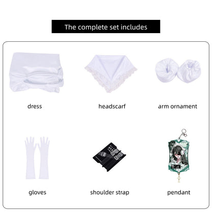 complete accessory set alien stage zombie stage sua cosplay white dress