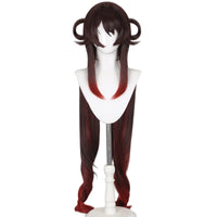 genshin impact hu tao sea lantern festival cosplay wig full front view