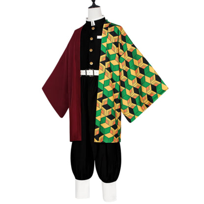 tomioka giyuu costume side shot haori print