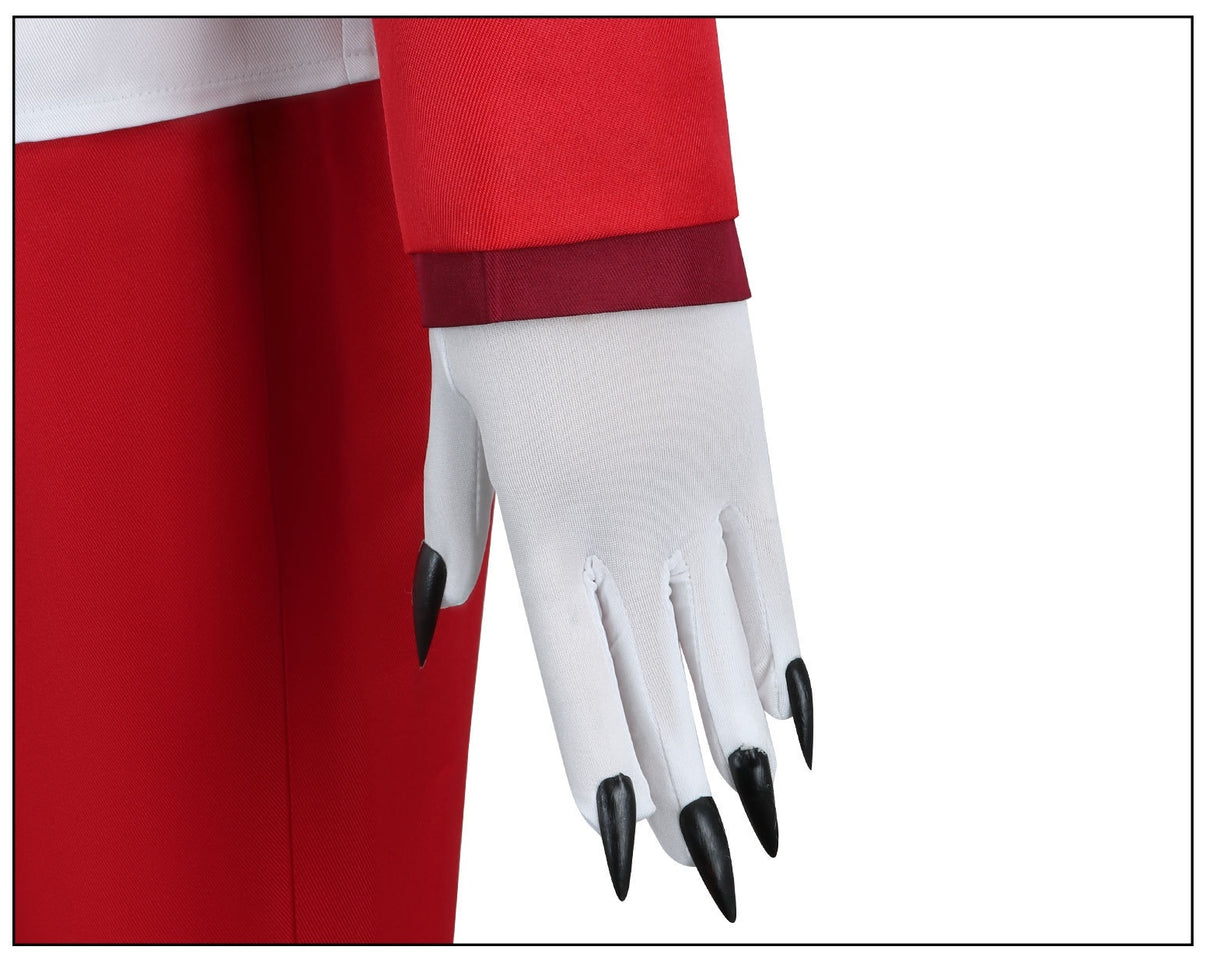 hazbim hotel charlie morningstar costume white claw glove sleeve trim closeup