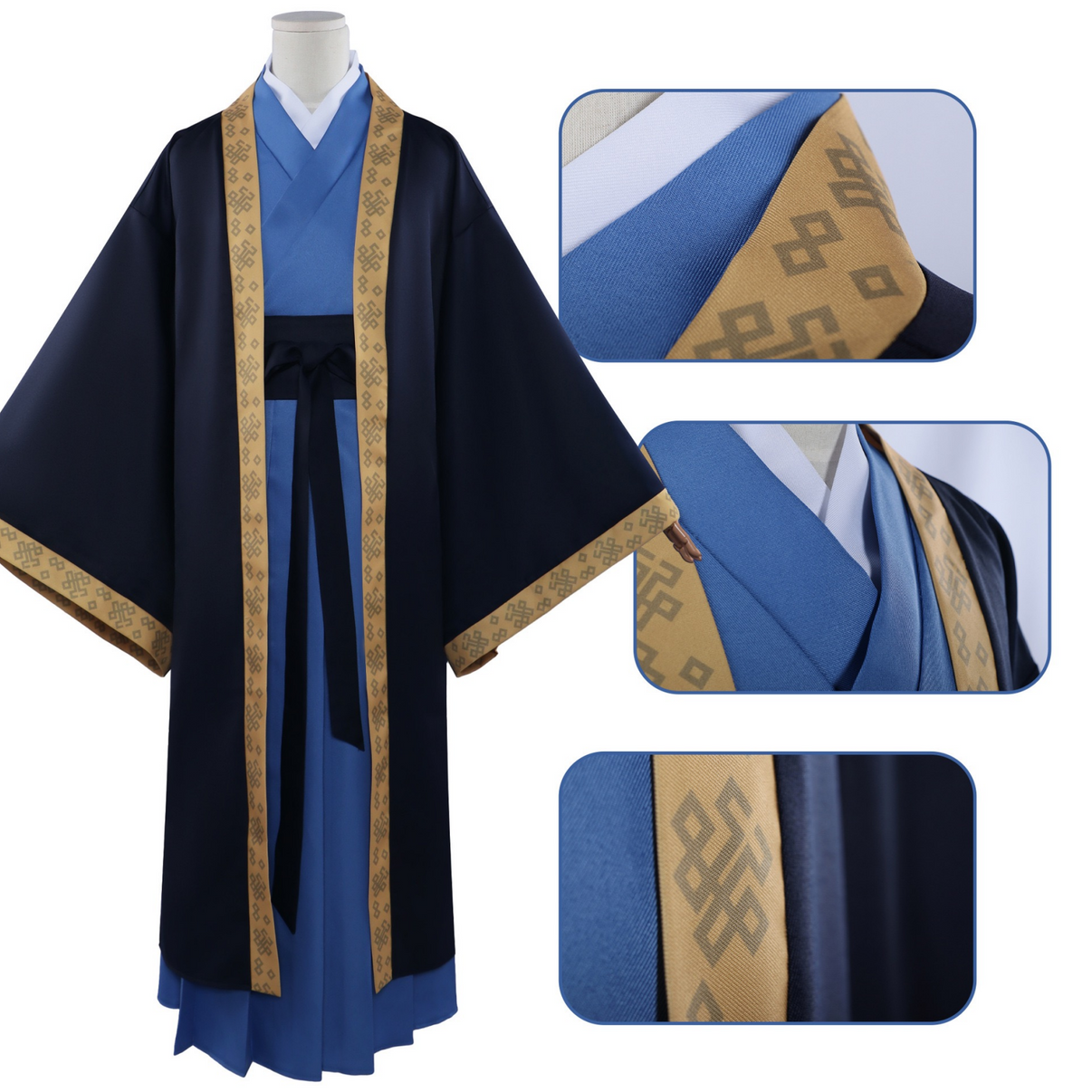jinshi cosplay costume the apothecary diaries fabric and pattern details