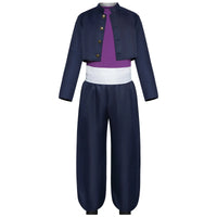 jujutsu kaisen aoi todo navy cropped jacket purple top baggy pants cosplay outfit