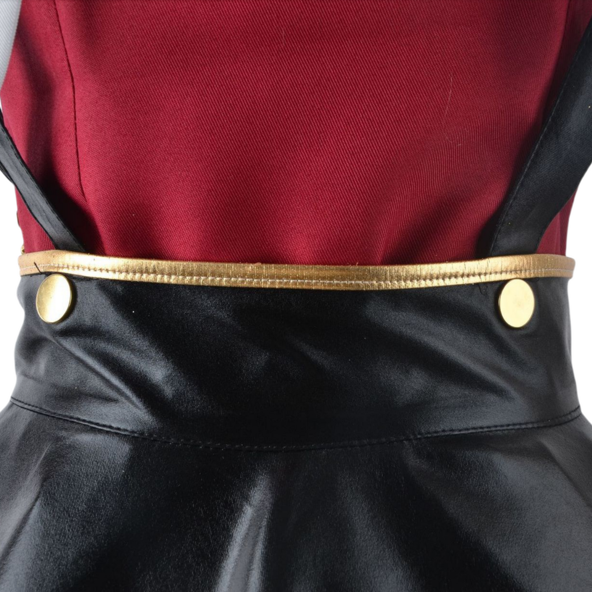kangel cosplay costume waist gold trim detail close up