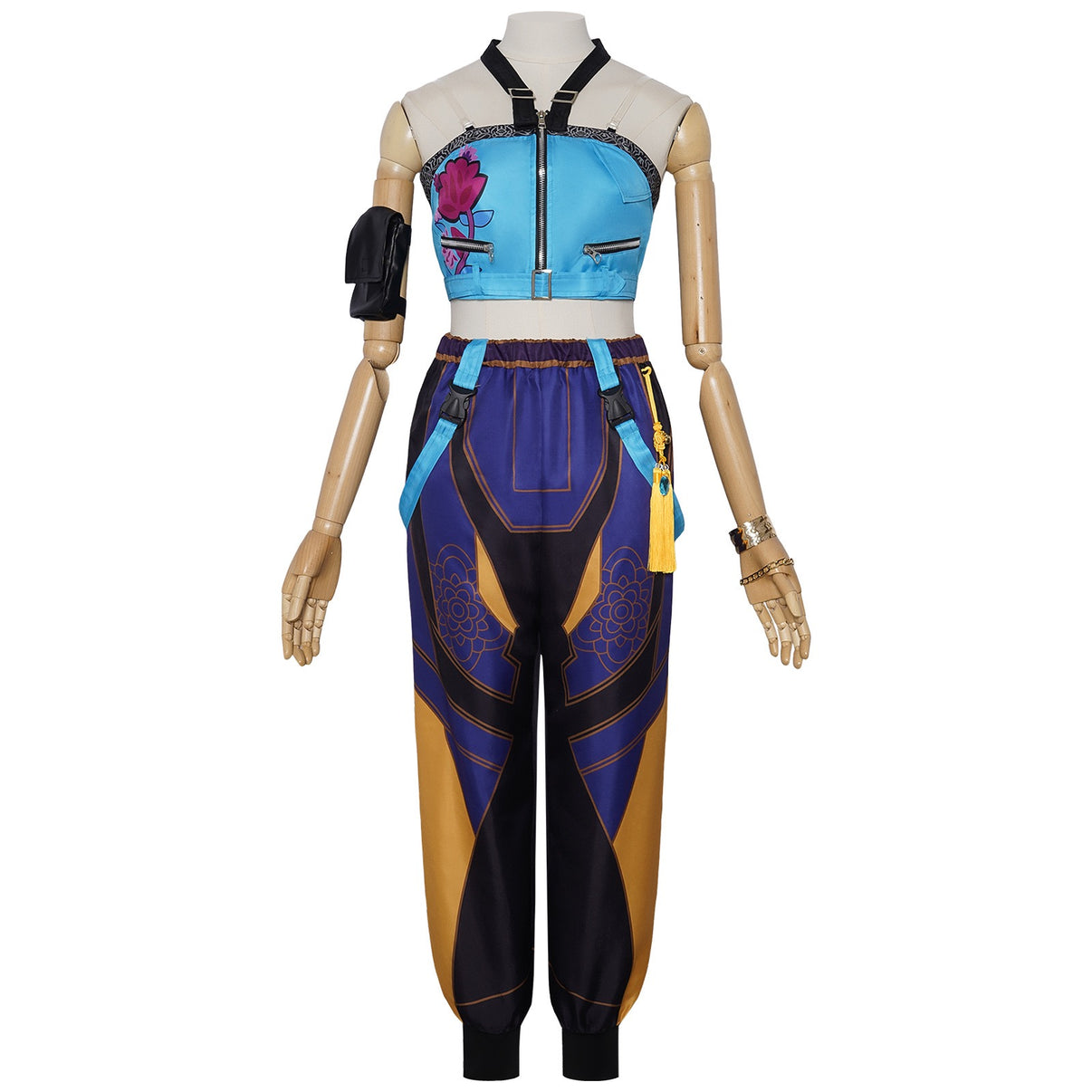 kpop demon hunters zoey huntrix cosplay costume full set front display