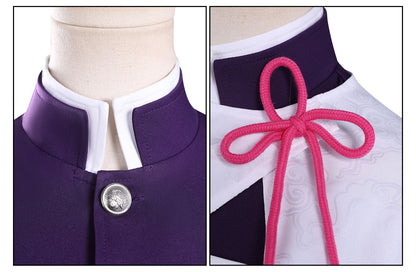 kanao tsuyuri cosplay costume stand collar pink rope bow kanawo cosplay accessory