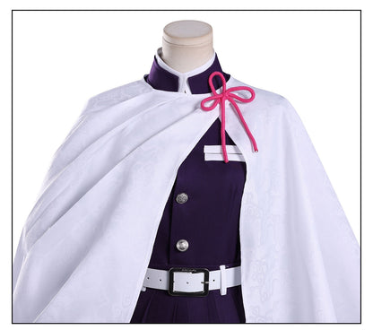 tsuyuri kanawo cosplay white cape purple uniform top detail kanao cosplay costume