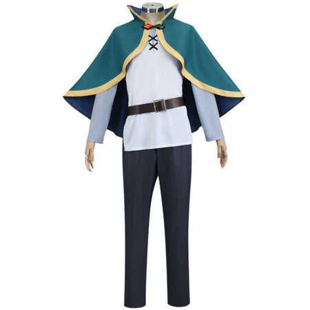 konosuba god's blessing on this wonderful world kazuma satou cosplay suit cape shirt pants belt anime costume