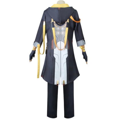 honkai star rail male trailblazer cosplay full back view