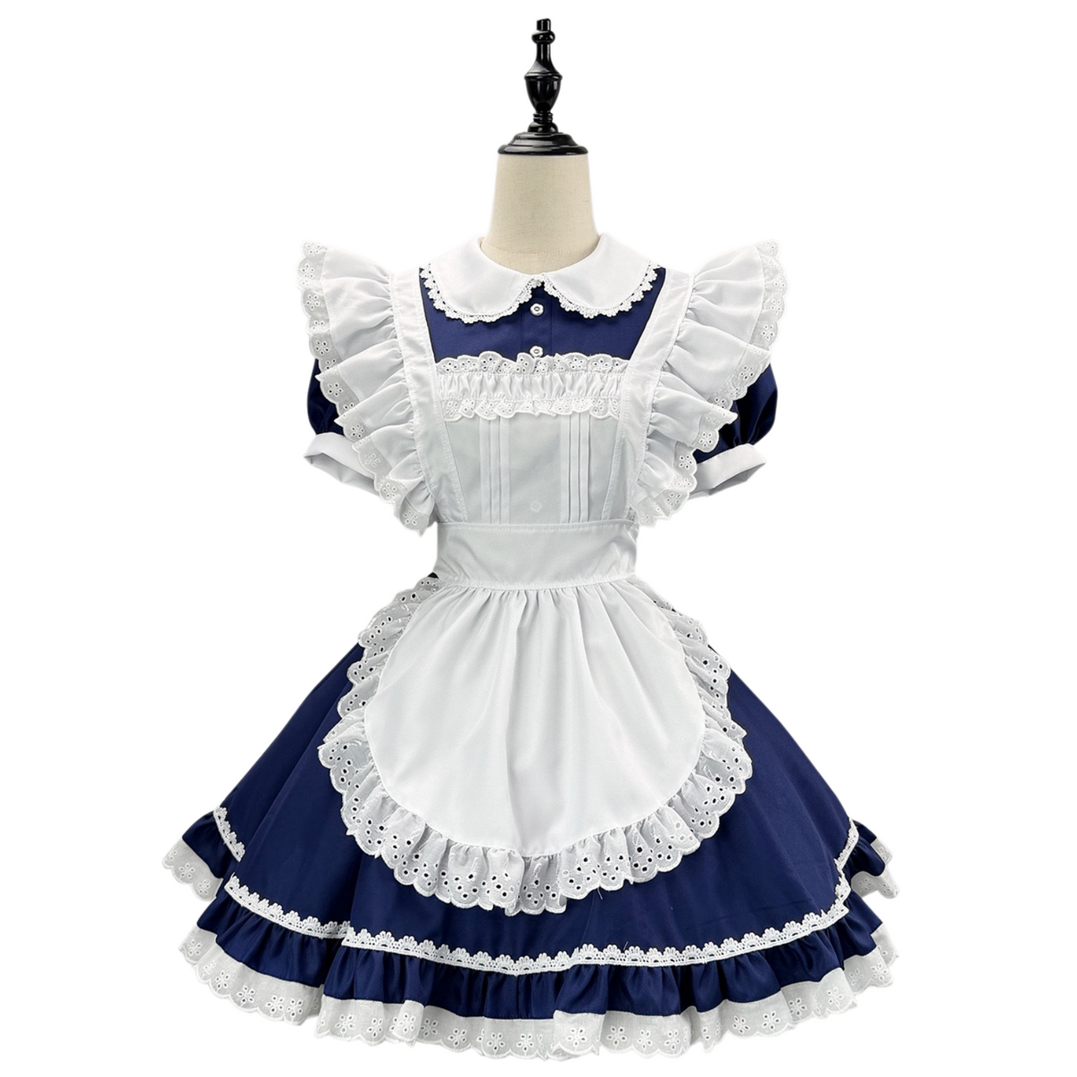 maid blue dress Light Long for Sale Autumn/Spring/Summer Femboy Light Blue Maid Dress
