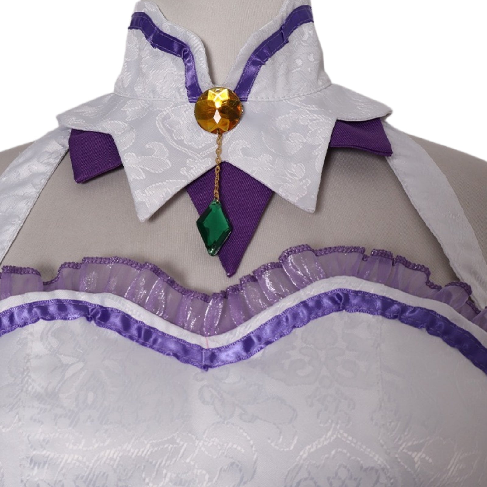 emilia cosplay neck pendant close up