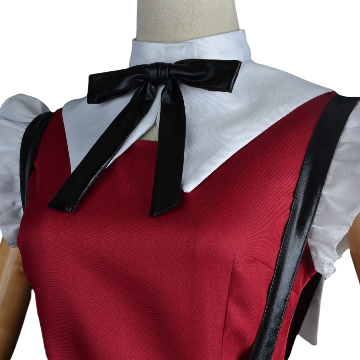 needy girl overdose cosplay collar bow detail close up kangel costume