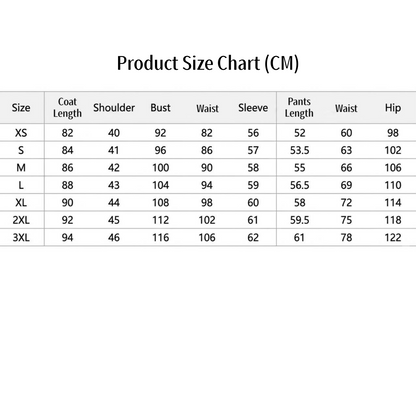 nier automata 9s uniform xs-3xl centimeter size guide table