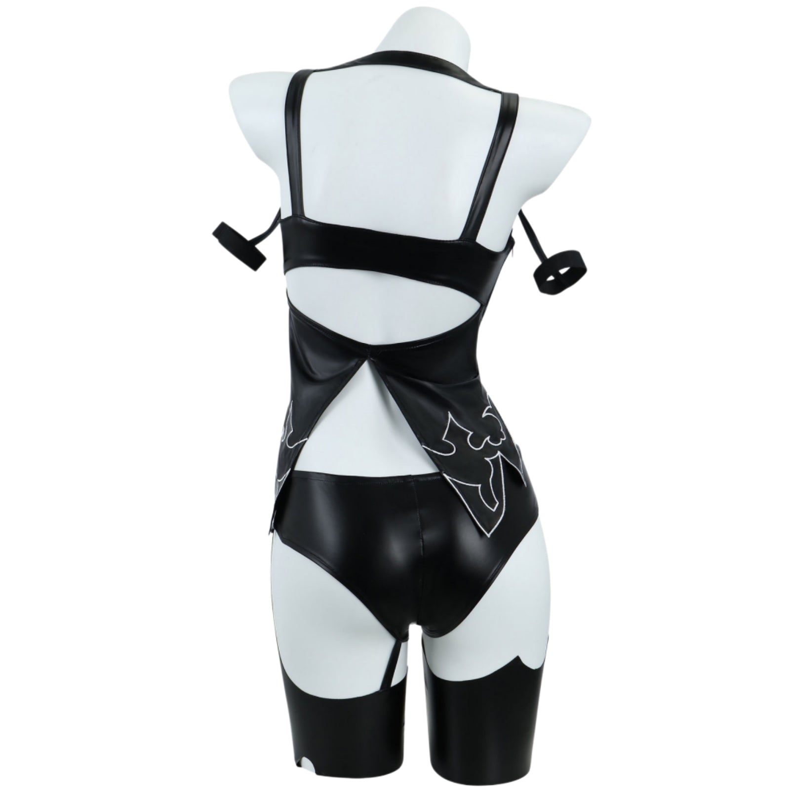 nier automata a2 split hollow back leather costume