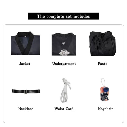 omokage yugamu cosplay costume full set jacket undergarment pants necklace waist cord keychain