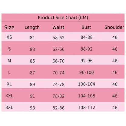 anime hoshino ai cosplay pink dress uniform size measurement chart cm xs to 3xl bust waist length shoulder