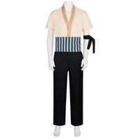 live action roronoa zoro cosplay full outfit front display