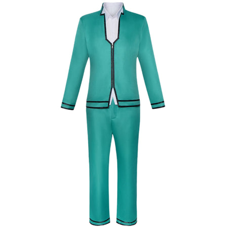 saiki kusuo cosplay green school uniform jacket pants white shirt anime outfit