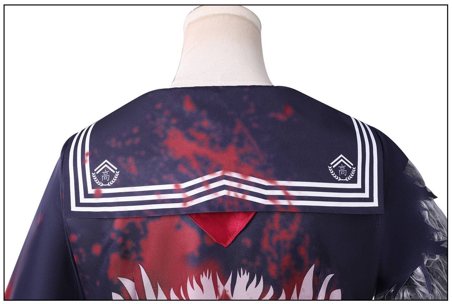 sailor collar back detail shimizu hinako zombie jk uniform