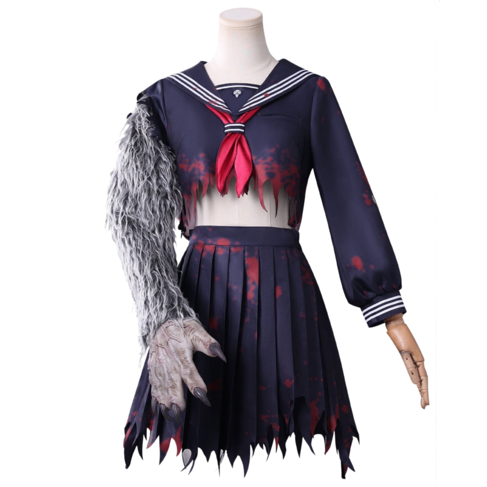 shimizu hinako cosplay zombie sailor uniform women jk costume full set