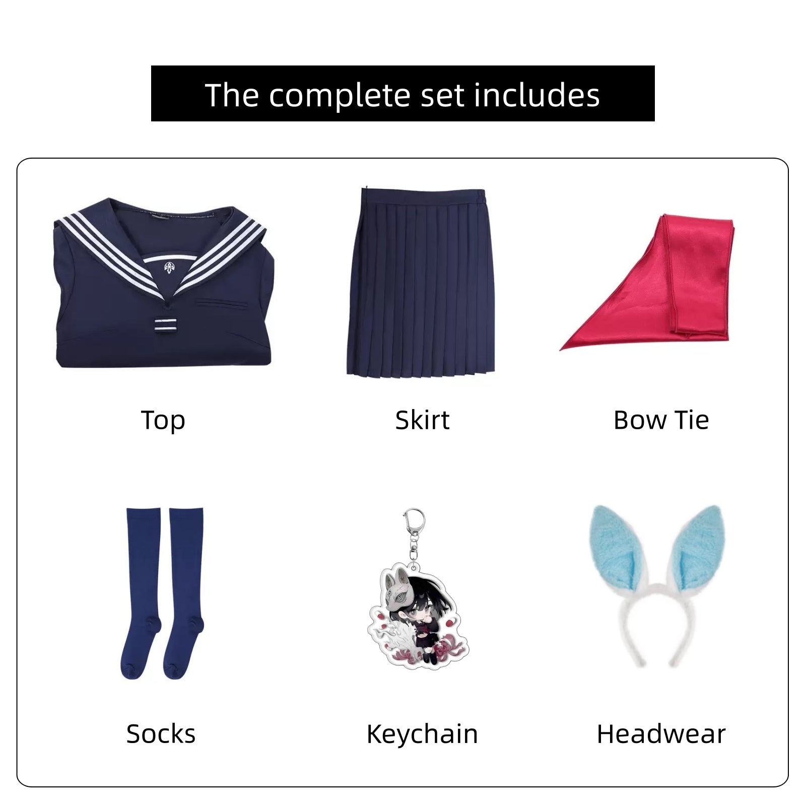 silent hill f shimizu hinako navy cosplay full set accessories