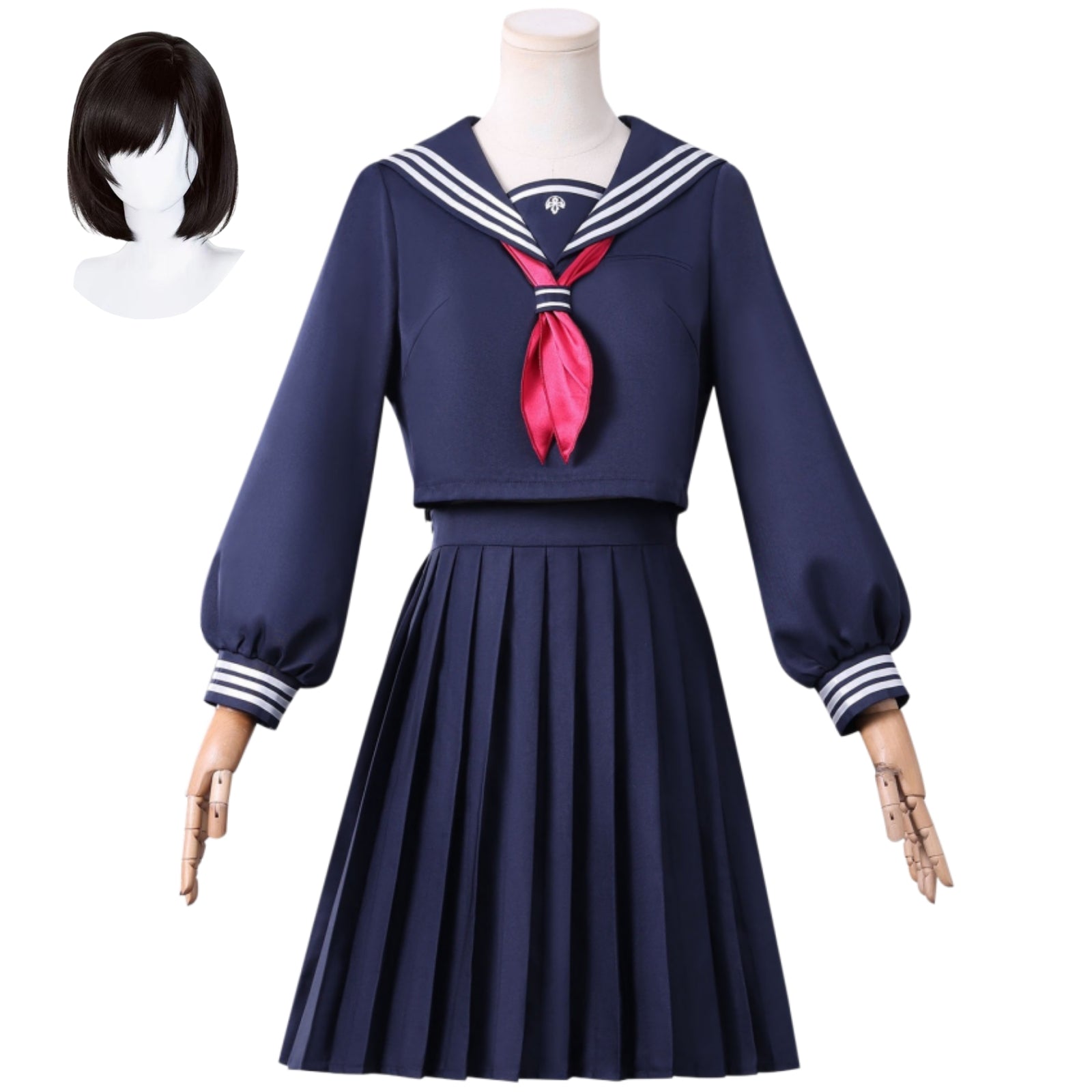 silent hill f shimizu hinako navy cosplay sailor uniform with wig