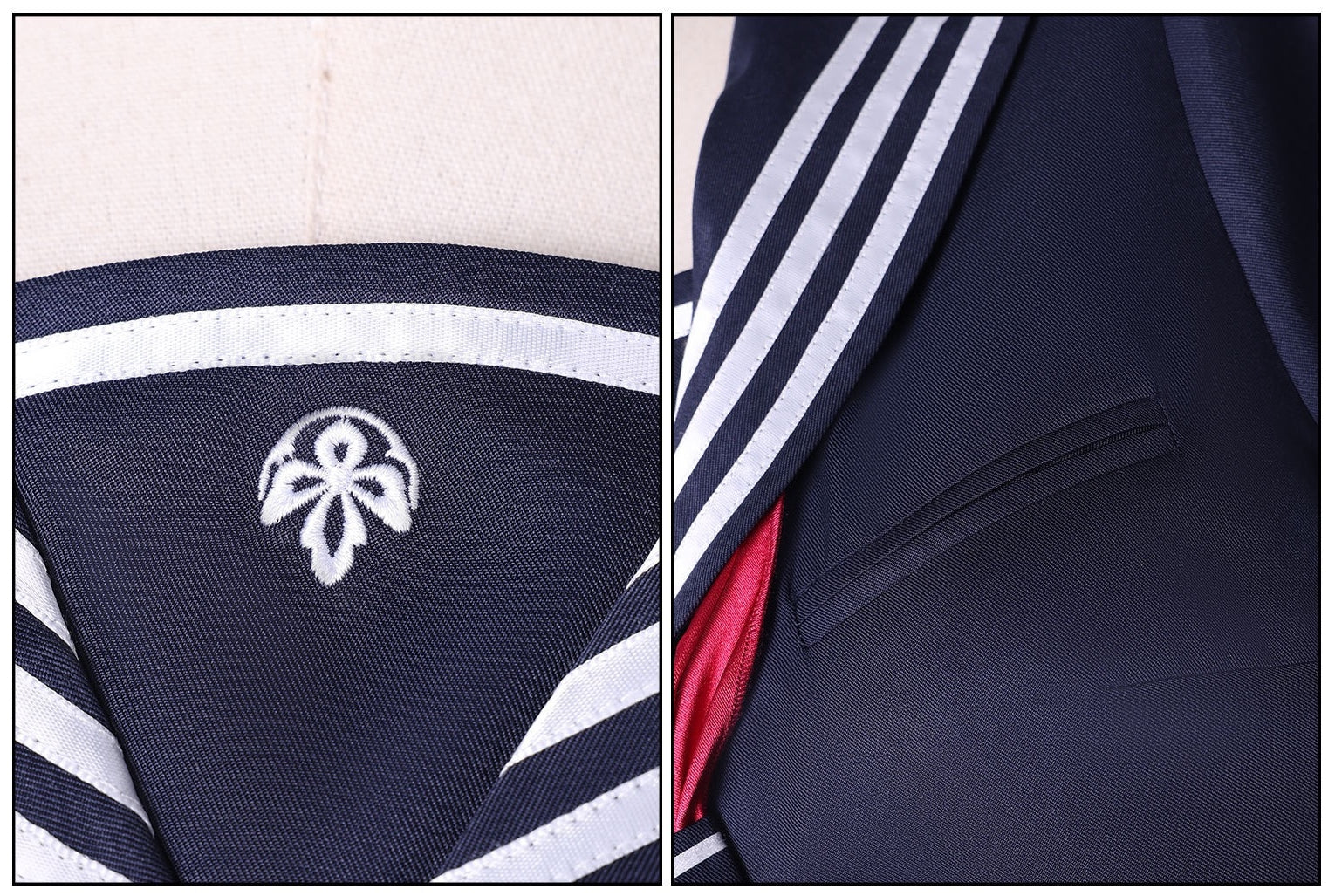 silent hill f shimizu hinako navy sailor uniform embroidery detail