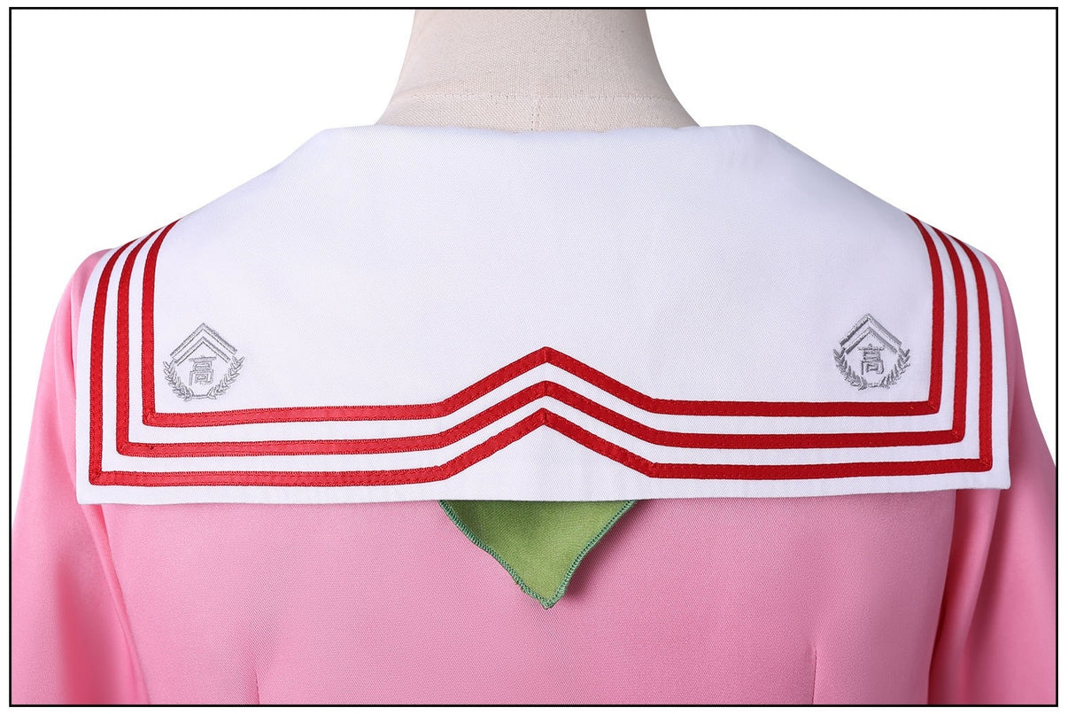 silent hill f sailor collar back embroidery detail pink