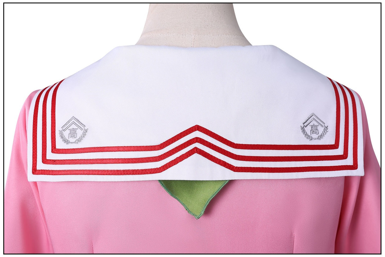 silent hill f sailor collar back embroidery detail pink